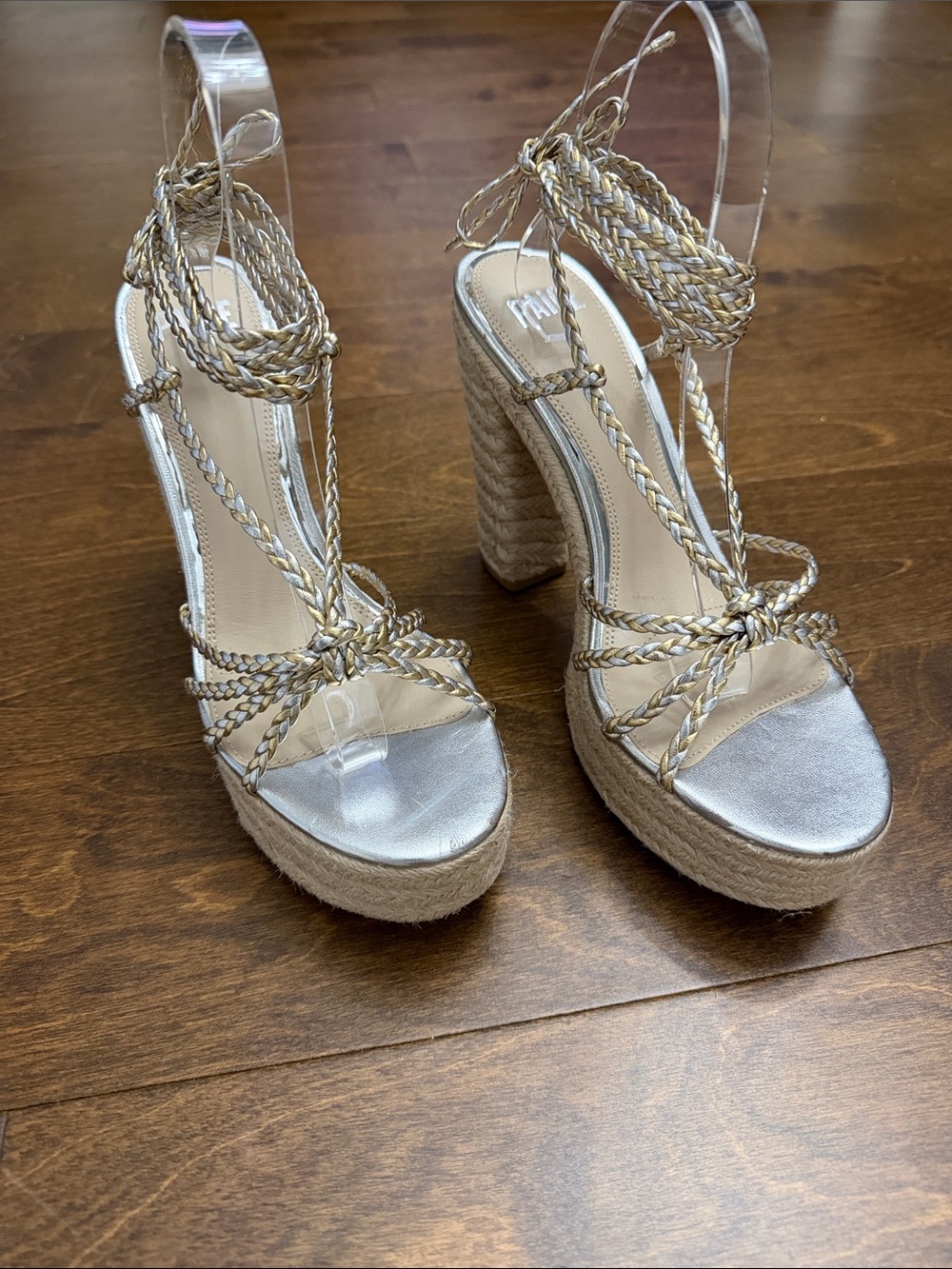 New, PAIGE Carson Platform High Heel Sandal